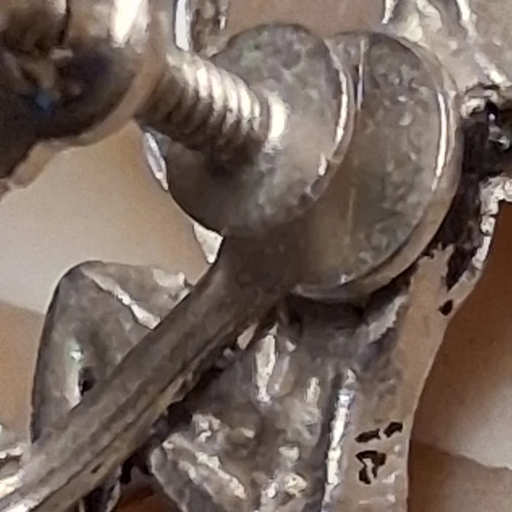 Vintage Silver Elf Figurine Earrings